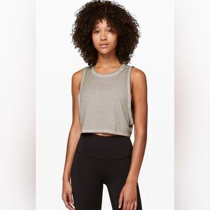 lululemon athletica Muscle Love Crop Tank Fade in Washed French Clay